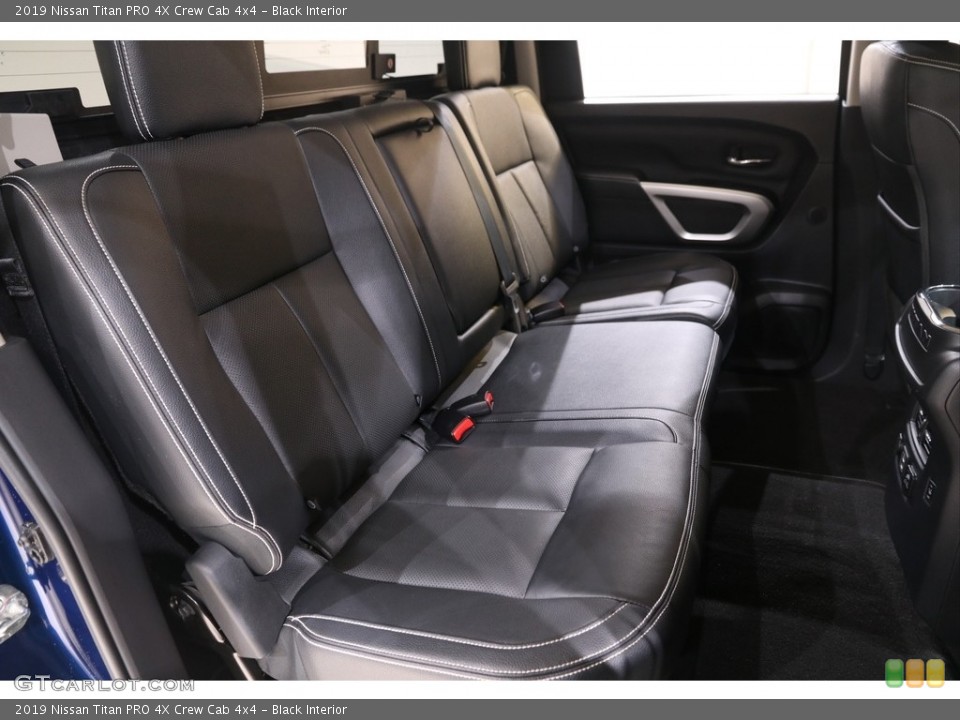 Black Interior Rear Seat for the 2019 Nissan Titan PRO 4X Crew Cab 4x4 #139738856