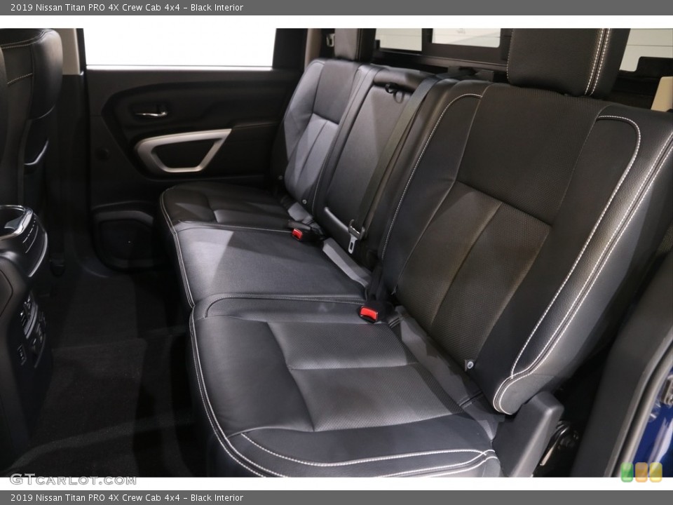 Black Interior Rear Seat for the 2019 Nissan Titan PRO 4X Crew Cab 4x4 #139738880
