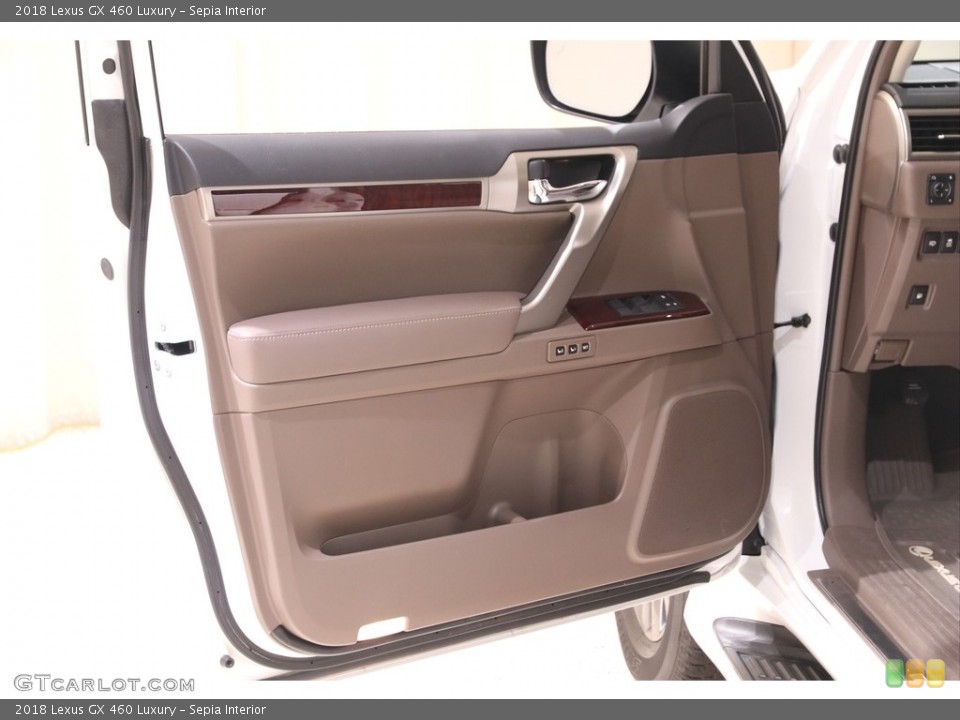 Sepia Interior Door Panel for the 2018 Lexus GX 460 Luxury #139739486