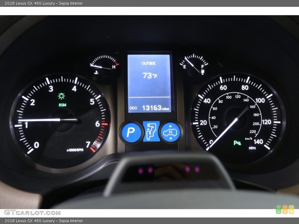Sepia Interior Gauges for the 2018 Lexus GX 460 Luxury #139739575