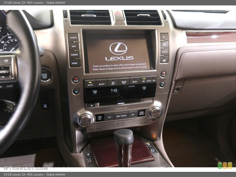 Sepia Interior Controls for the 2018 Lexus GX 460 Luxury #139739593