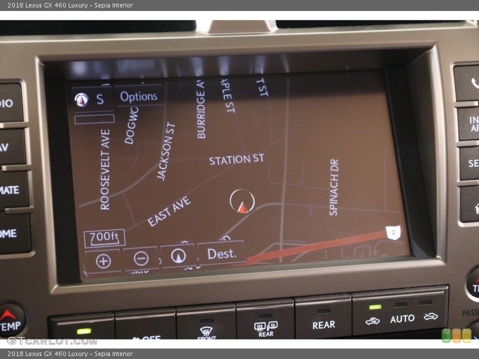 Sepia Interior Navigation for the 2018 Lexus GX 460 Luxury #139739639