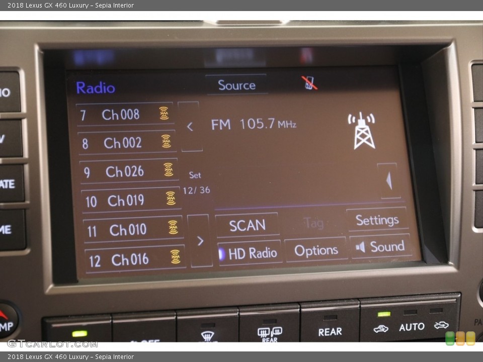 Sepia Interior Audio System for the 2018 Lexus GX 460 Luxury #139739693