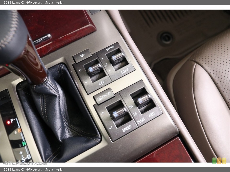 Sepia Interior Controls for the 2018 Lexus GX 460 Luxury #139739786
