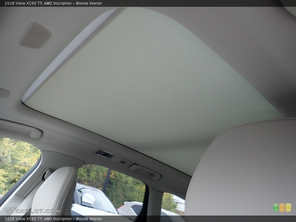 Blonde Interior Sunroof for the 2018 Volvo XC60 T5 AWD Inscription #139740566