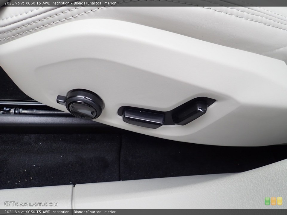 Blonde/Charcoal Interior Front Seat for the 2021 Volvo XC60 T5 AWD Inscription #139741961