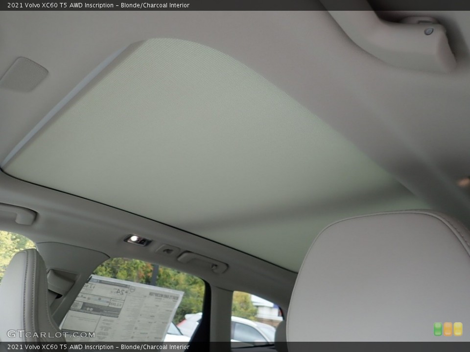 Blonde/Charcoal Interior Sunroof for the 2021 Volvo XC60 T5 AWD Inscription #139741988