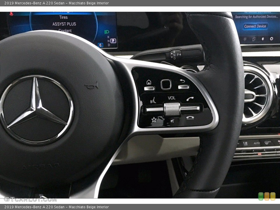 Macchiato Beige Interior Steering Wheel for the 2019 Mercedes-Benz A 220 Sedan #139742471