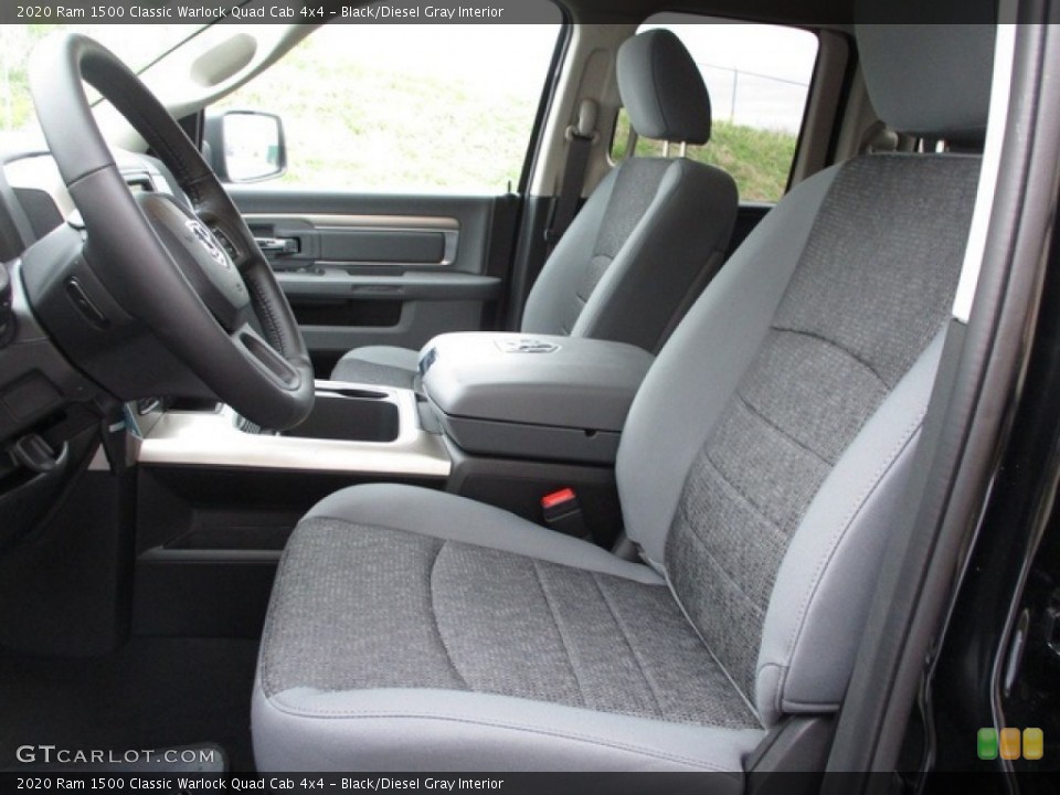 Black/Diesel Gray Interior Photo for the 2020 Ram 1500 Classic Warlock Quad Cab 4x4 #139742711