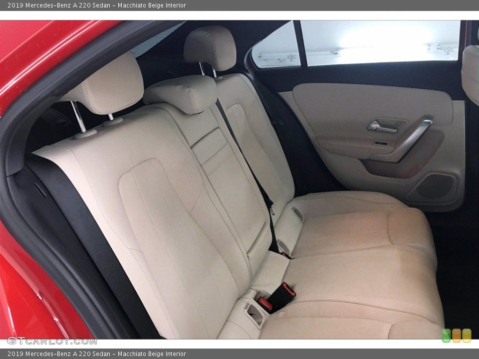 Macchiato Beige Interior Rear Seat for the 2019 Mercedes-Benz A 220 Sedan #139742729