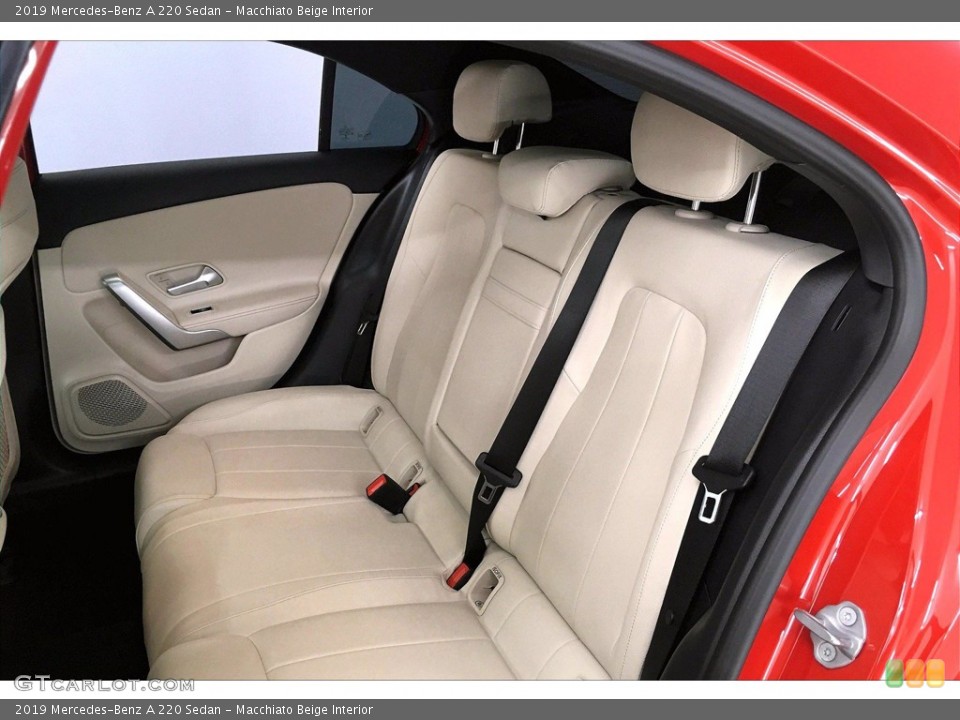 Macchiato Beige Interior Rear Seat for the 2019 Mercedes-Benz A 220 Sedan #139742753