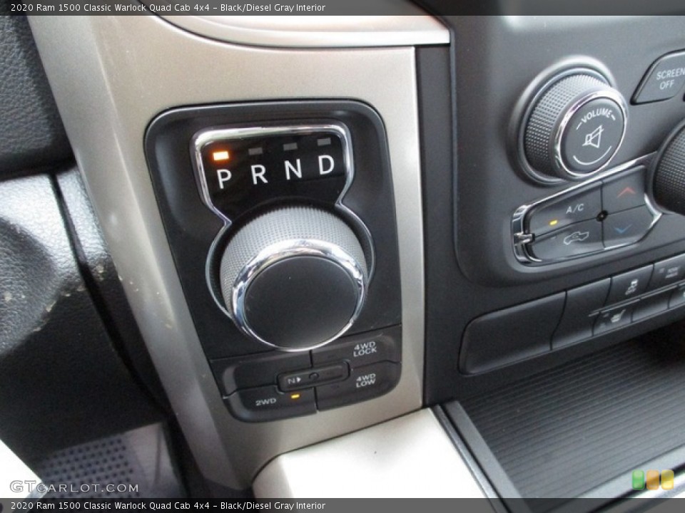 Black/Diesel Gray Interior Transmission for the 2020 Ram 1500 Classic Warlock Quad Cab 4x4 #139742810