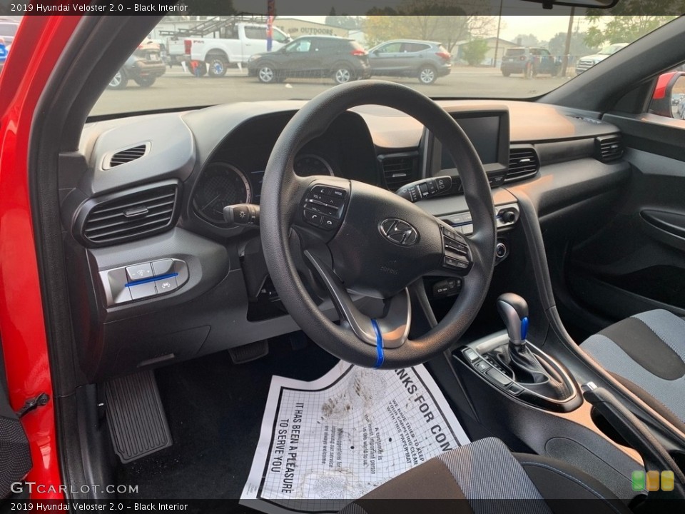 Black 2019 Hyundai Veloster Interiors
