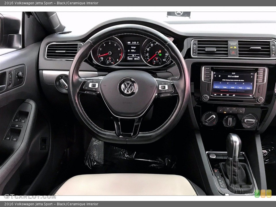 Black/Ceramique Interior Dashboard for the 2016 Volkswagen Jetta Sport #139743041