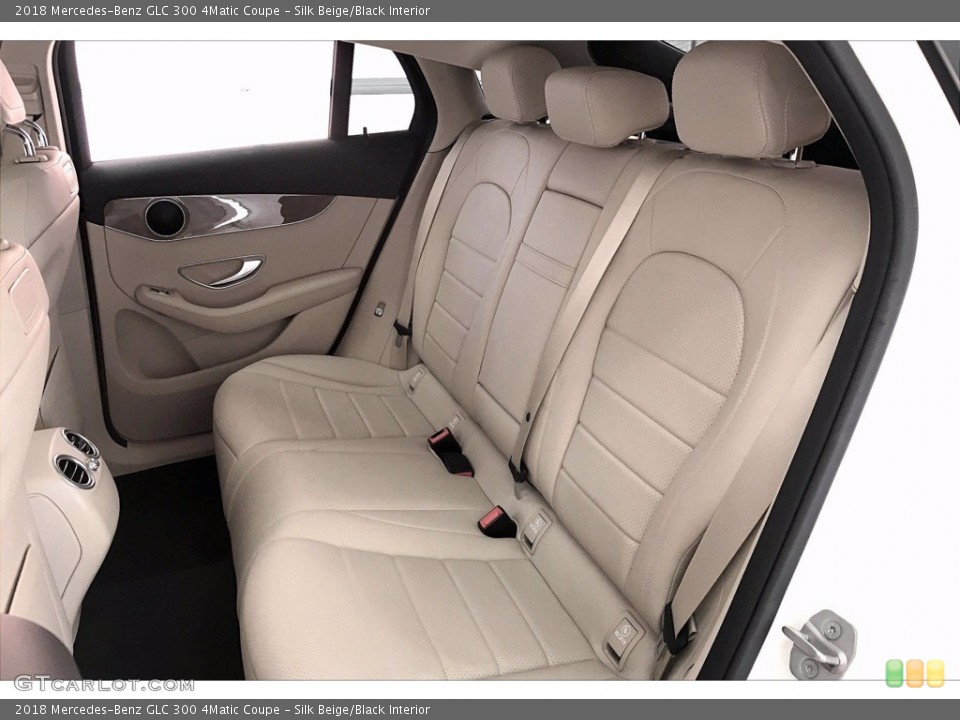 Silk Beige/Black Interior Rear Seat for the 2018 Mercedes-Benz GLC 300 4Matic Coupe #139744172