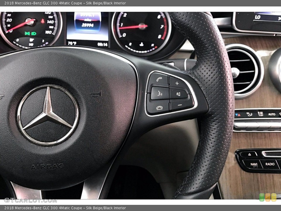 Silk Beige/Black Interior Controls for the 2018 Mercedes-Benz GLC 300 4Matic Coupe #139744274