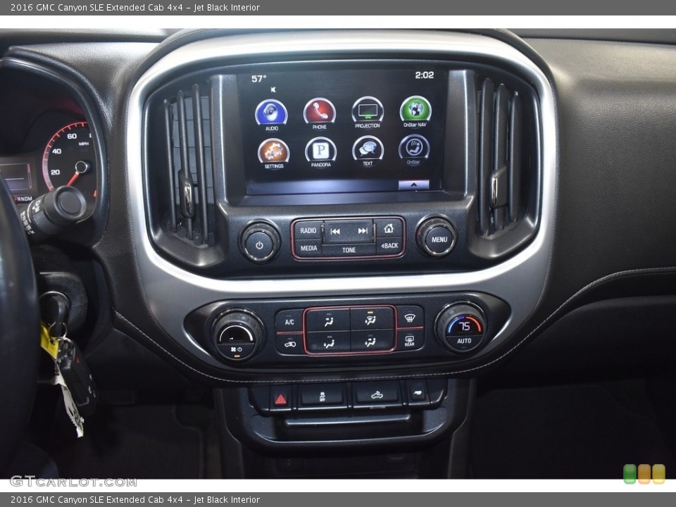 Jet Black Interior Controls for the 2016 GMC Canyon SLE Extended Cab 4x4 #139744580
