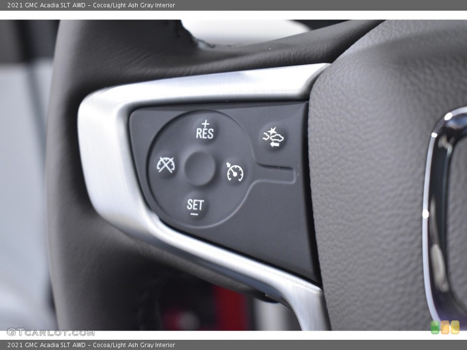 Cocoa/Light Ash Gray Interior Steering Wheel for the 2021 GMC Acadia SLT AWD #139745510