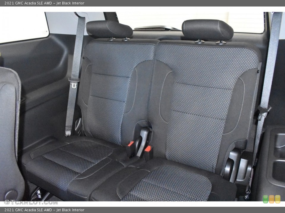 Jet Black Interior Rear Seat for the 2021 GMC Acadia SLE AWD #139746035