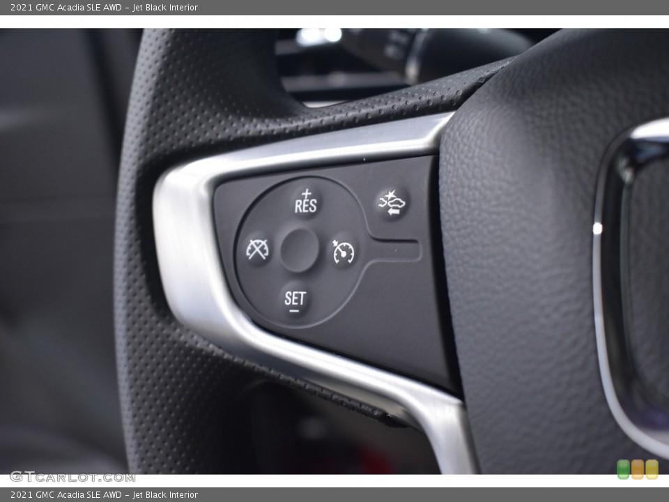 Jet Black Interior Steering Wheel for the 2021 GMC Acadia SLE AWD #139746075