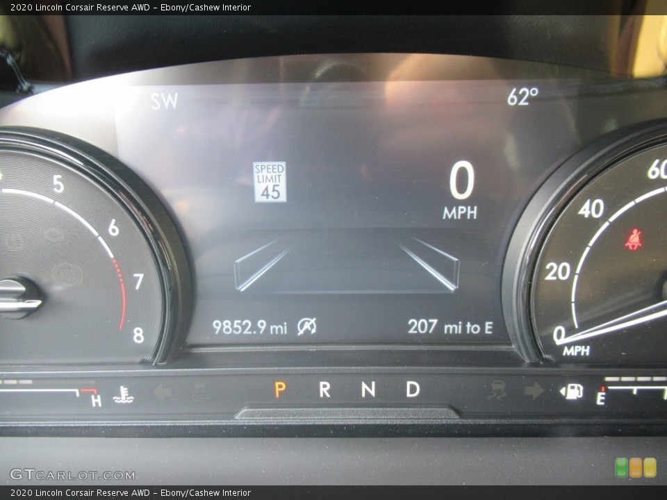 Ebony/Cashew Interior Gauges for the 2020 Lincoln Corsair Reserve AWD #139748444