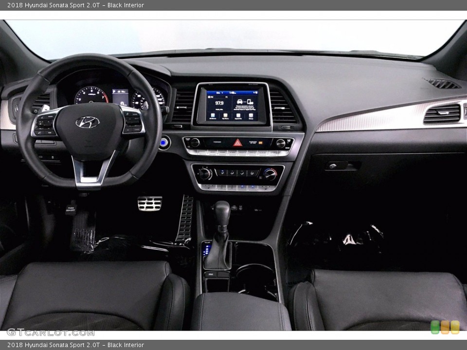 Black Interior Dashboard for the 2018 Hyundai Sonata Sport 2.0T #139750592