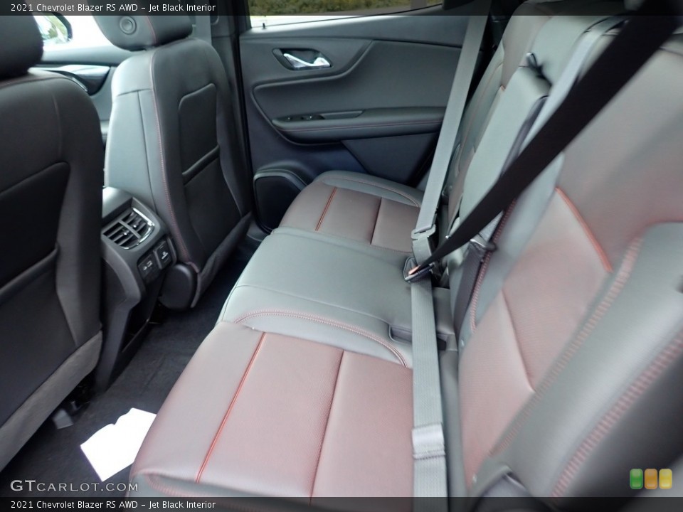 Jet Black Interior Rear Seat for the 2021 Chevrolet Blazer RS AWD #139750766