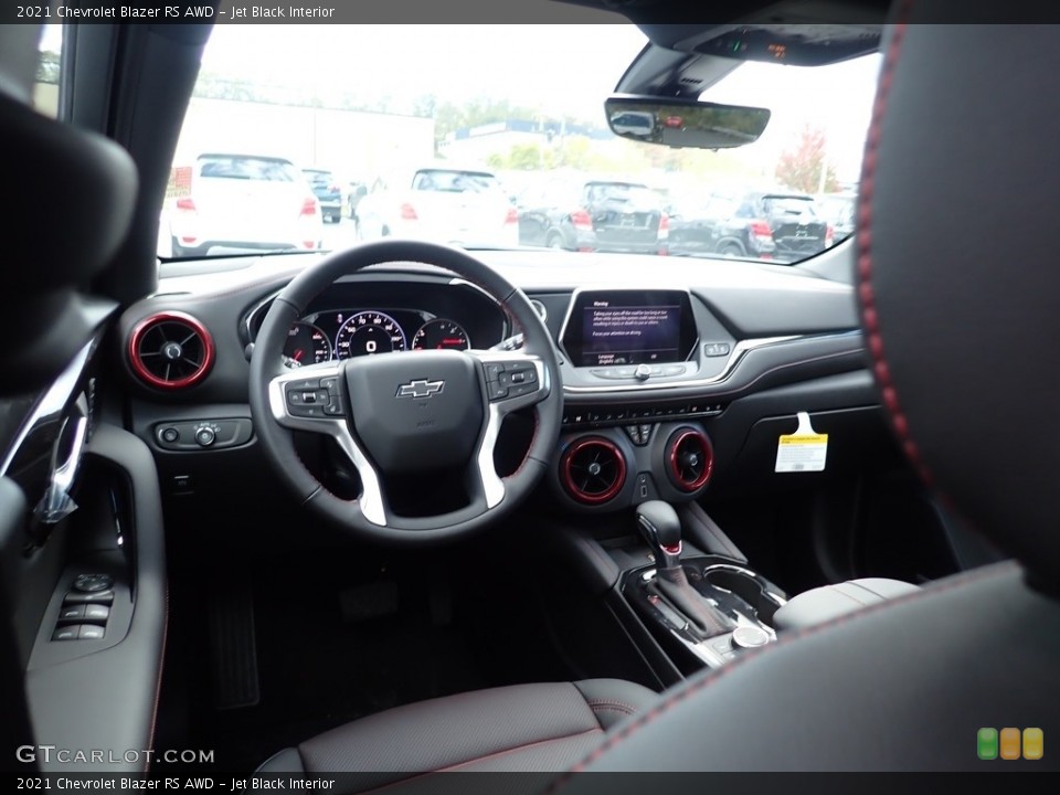 Jet Black Interior Dashboard for the 2021 Chevrolet Blazer RS AWD #139750778
