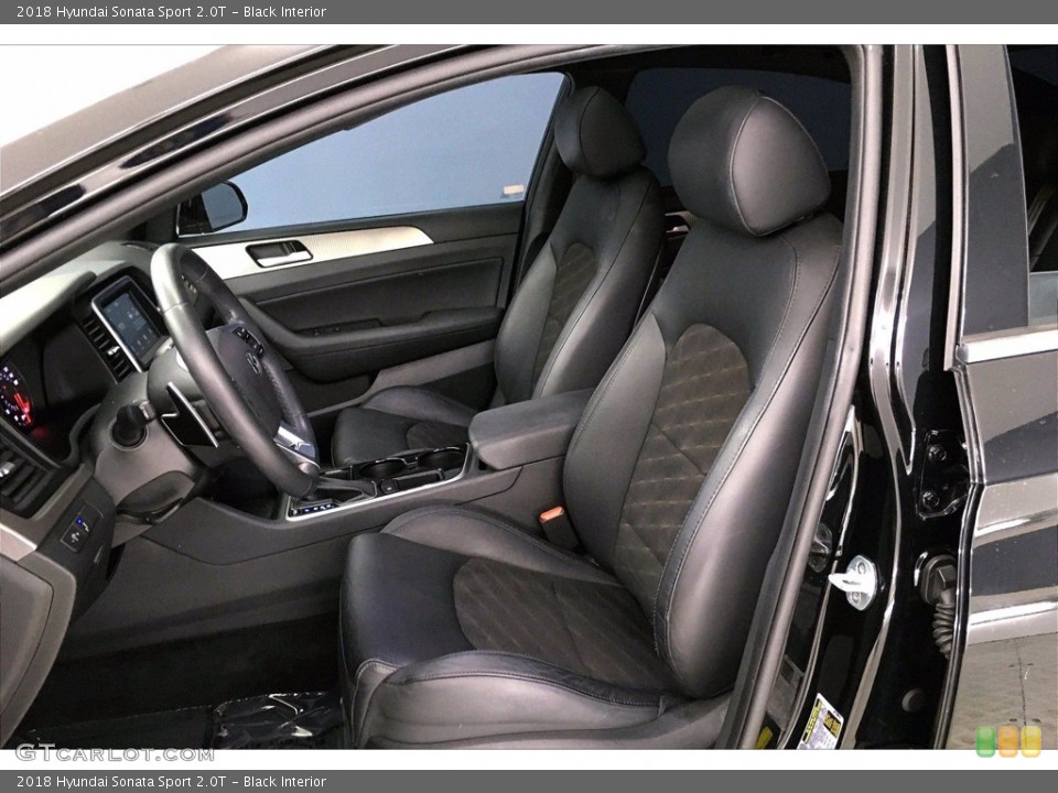 Black Interior Front Seat for the 2018 Hyundai Sonata Sport 2.0T #139750805