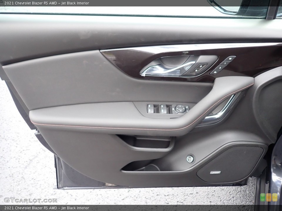 Jet Black Interior Door Panel for the 2021 Chevrolet Blazer RS AWD #139750808