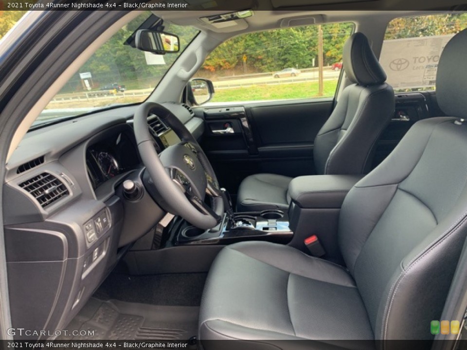 Black/Graphite Interior Front Seat for the 2021 Toyota 4Runner Nightshade 4x4 #139751006