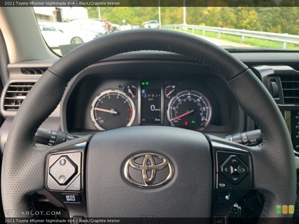 Black/Graphite Interior Steering Wheel for the 2021 Toyota 4Runner Nightshade 4x4 #139751044