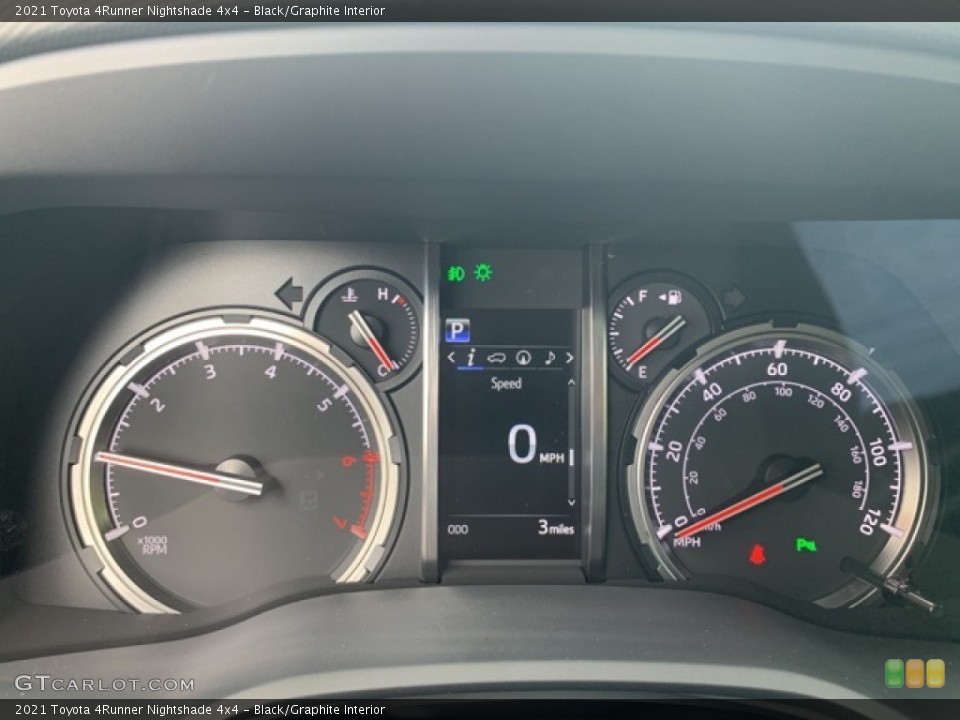 Black/Graphite Interior Gauges for the 2021 Toyota 4Runner Nightshade 4x4 #139751057