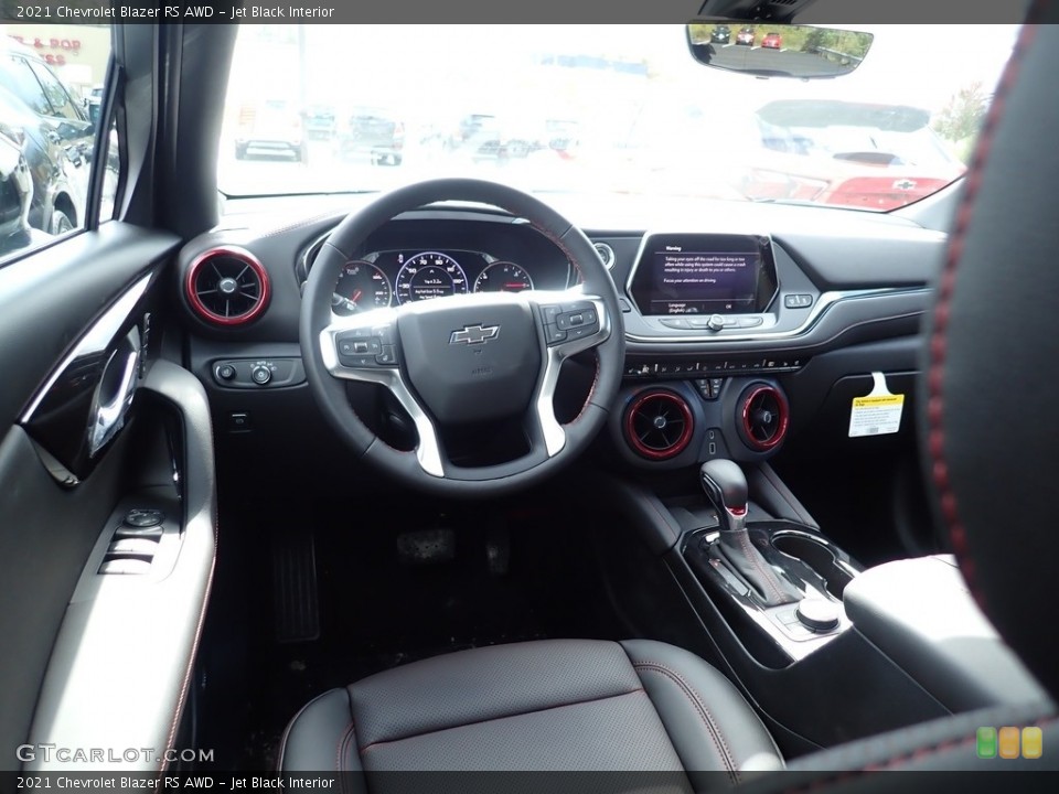 Jet Black Interior Dashboard for the 2021 Chevrolet Blazer RS AWD #139751060