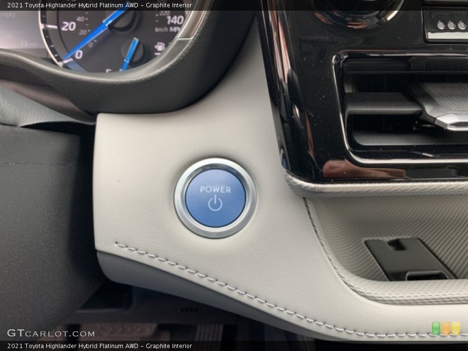 Graphite Interior Controls for the 2021 Toyota Highlander Hybrid Platinum AWD #139751789