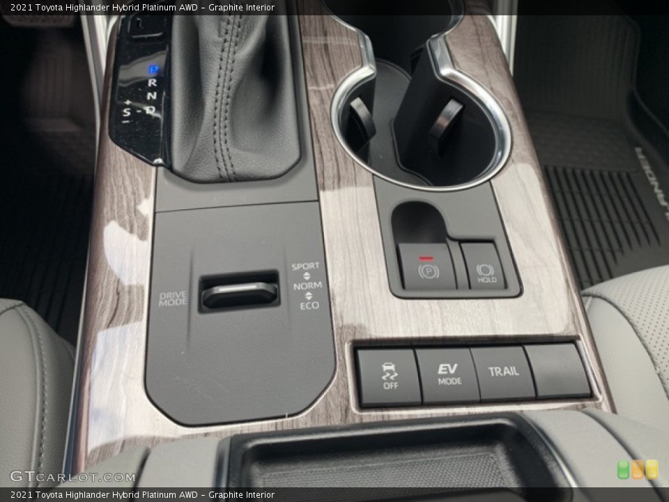 Graphite Interior Controls for the 2021 Toyota Highlander Hybrid Platinum AWD #139751819