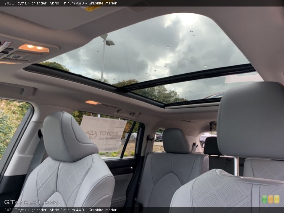 Graphite Interior Sunroof for the 2021 Toyota Highlander Hybrid Platinum AWD #139751843