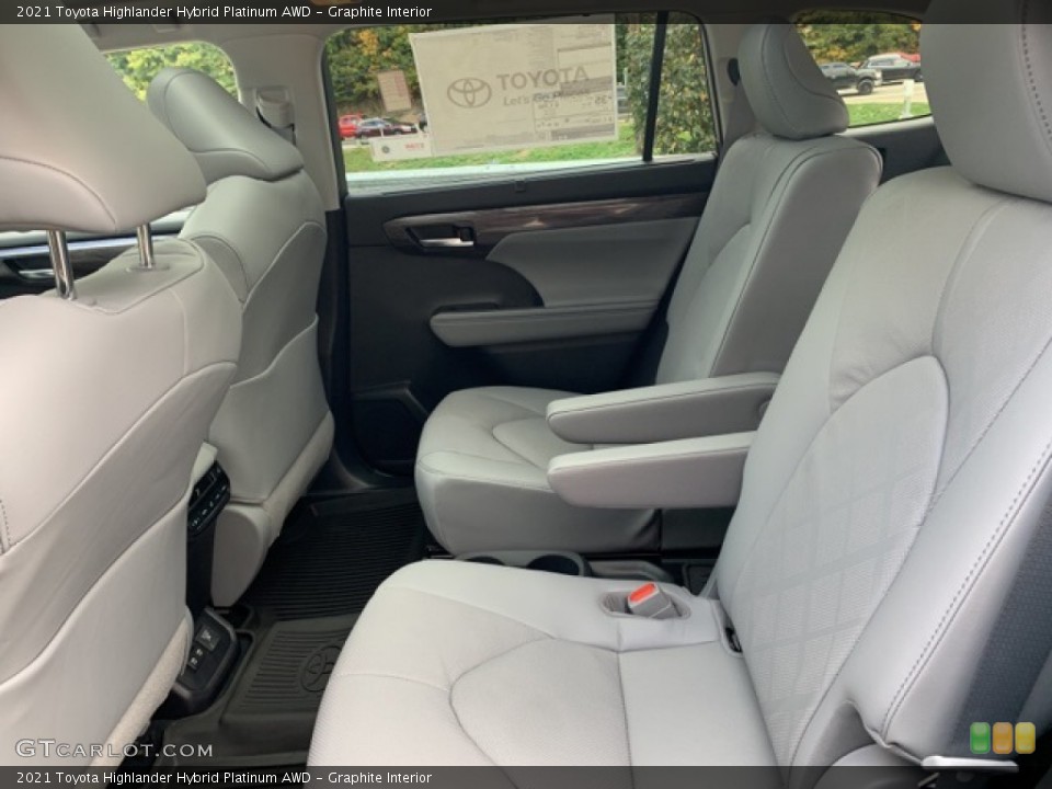 Graphite Interior Rear Seat for the 2021 Toyota Highlander Hybrid Platinum AWD #139751861