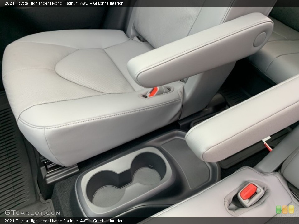 Graphite Interior Rear Seat for the 2021 Toyota Highlander Hybrid Platinum AWD #139751873