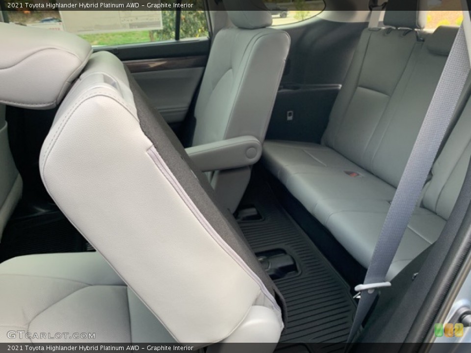 Graphite Interior Rear Seat for the 2021 Toyota Highlander Hybrid Platinum AWD #139751879