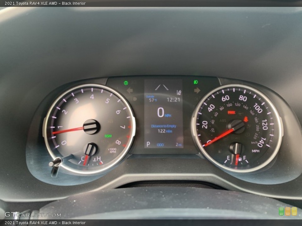 Black Interior Gauges for the 2021 Toyota RAV4 XLE AWD #139752353