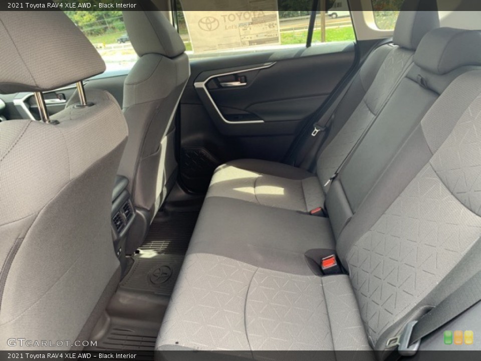 Black Interior Rear Seat for the 2021 Toyota RAV4 XLE AWD #139752395