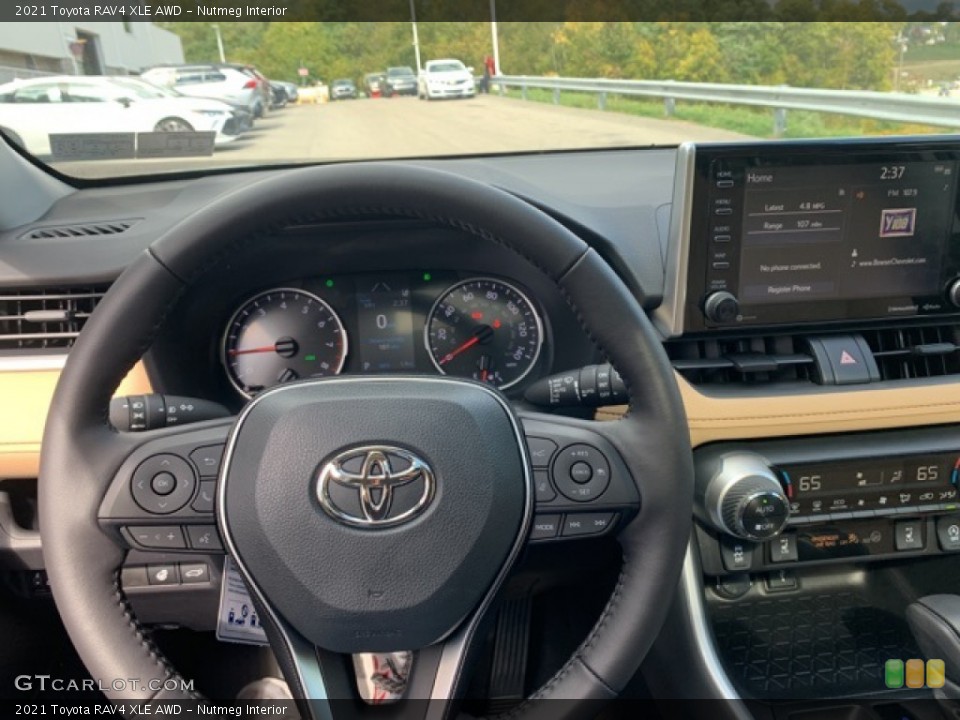 Nutmeg Interior Steering Wheel for the 2021 Toyota RAV4 XLE AWD #139752461
