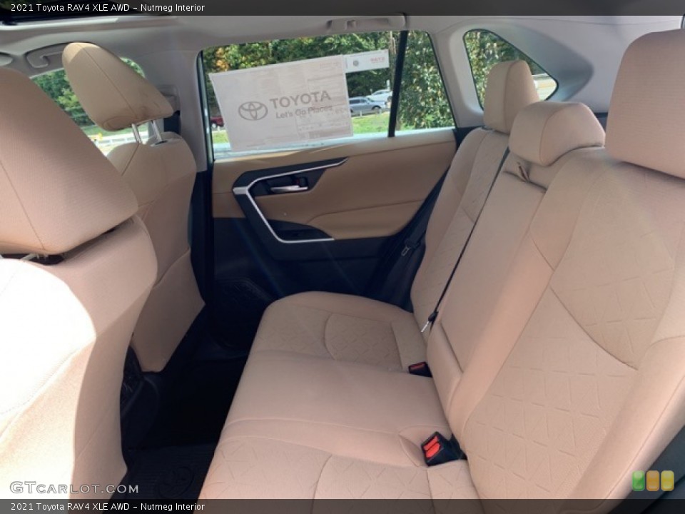 Nutmeg Interior Rear Seat for the 2021 Toyota RAV4 XLE AWD #139752506