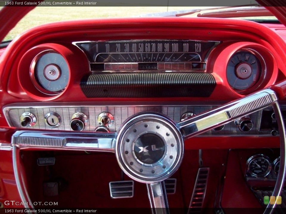 Red Interior Steering Wheel for the 1963 Ford Galaxie 500/XL Convertible #139752833