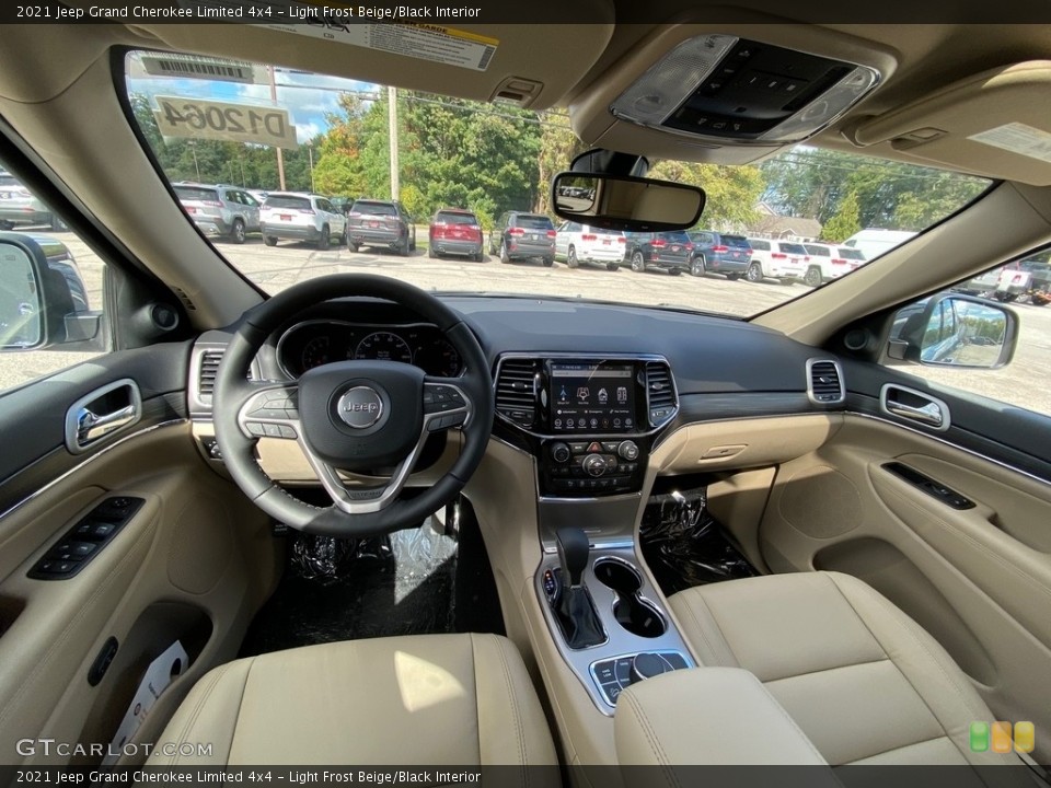 Light Frost Beige/Black Interior Dashboard for the 2021 Jeep Grand Cherokee Limited 4x4 #139753319