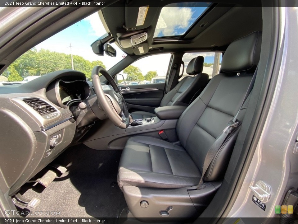 Black Interior Front Seat for the 2021 Jeep Grand Cherokee Limited 4x4 #139754165
