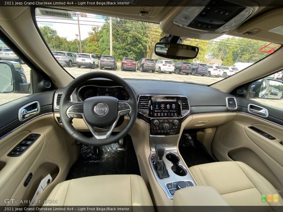 Light Frost Beige/Black Interior Photo for the 2021 Jeep Grand Cherokee Limited 4x4 #139754507