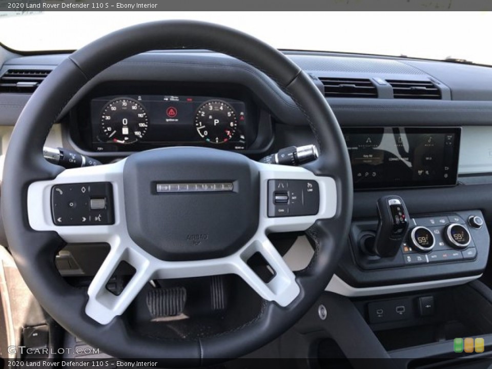 Ebony Interior Steering Wheel for the 2020 Land Rover Defender 110 S #139755803