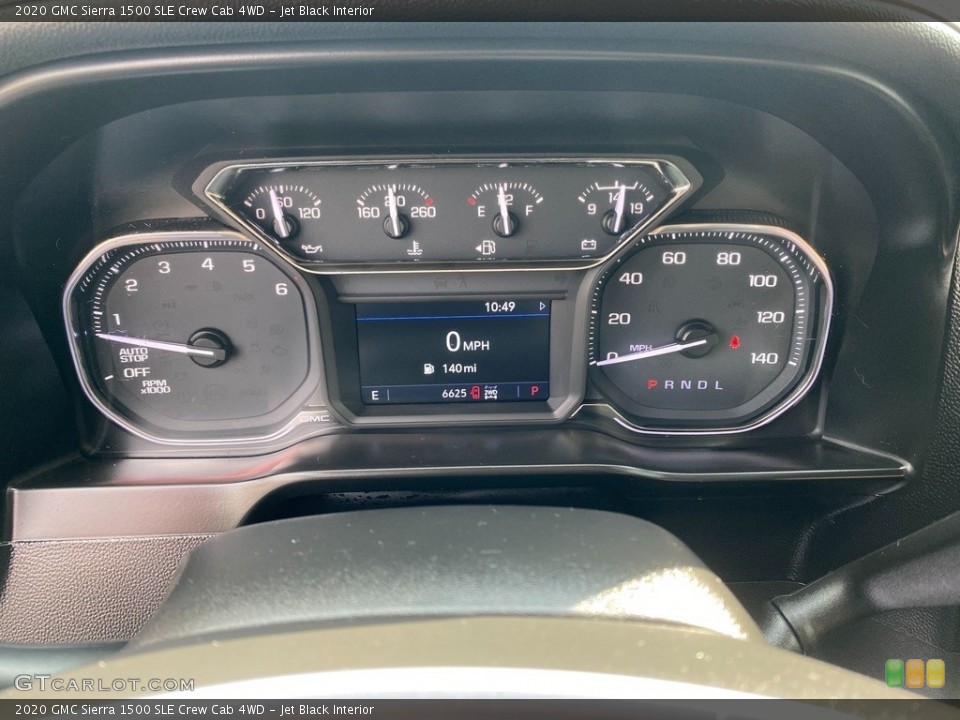 Jet Black Interior Gauges for the 2020 GMC Sierra 1500 SLE Crew Cab 4WD #139756607